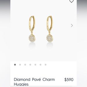 Diamond pave Huggies